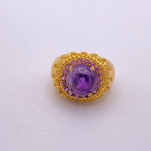 Vintage Style Amethyst Ring; GbD; Size 6&8
